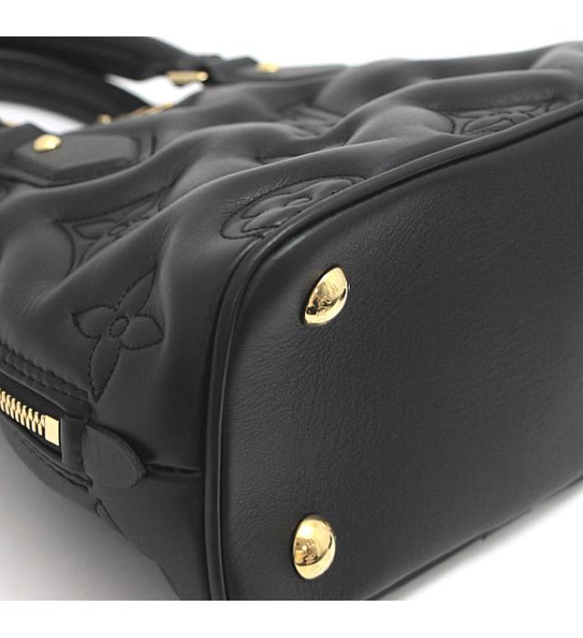 Louis Vuitton Alma BB 2way Handbag Leather Black
