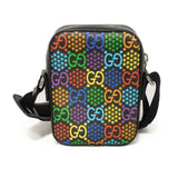 Gucci Shoulder Bag 598103 H20AN 1058 GG psychedelic canvas x calf leather (embossed) multicolor GG psychedelic Mini messenger bag