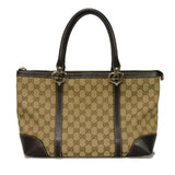 Gucci Tote Bag 257069 GG canvas x calf leather beige GG canvas Lovely Heart Tote