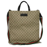Gucci Tote Bag 456217 K5IAN 9678 Soft GG Supreme canvas (polyurethane finish) beige Web stripe Soft GG Supreme Tote