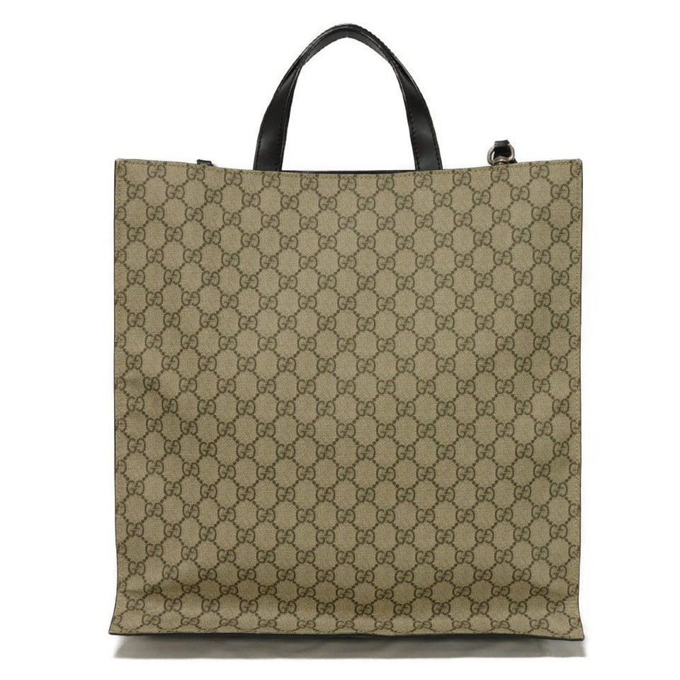 Gucci Tote Bag 456217 K5IAN 9678 Soft GG Supreme canvas (polyurethane finish) beige Web stripe Soft GG Supreme Tote