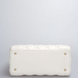 Christian Dior White Lady Dior Medium Bag