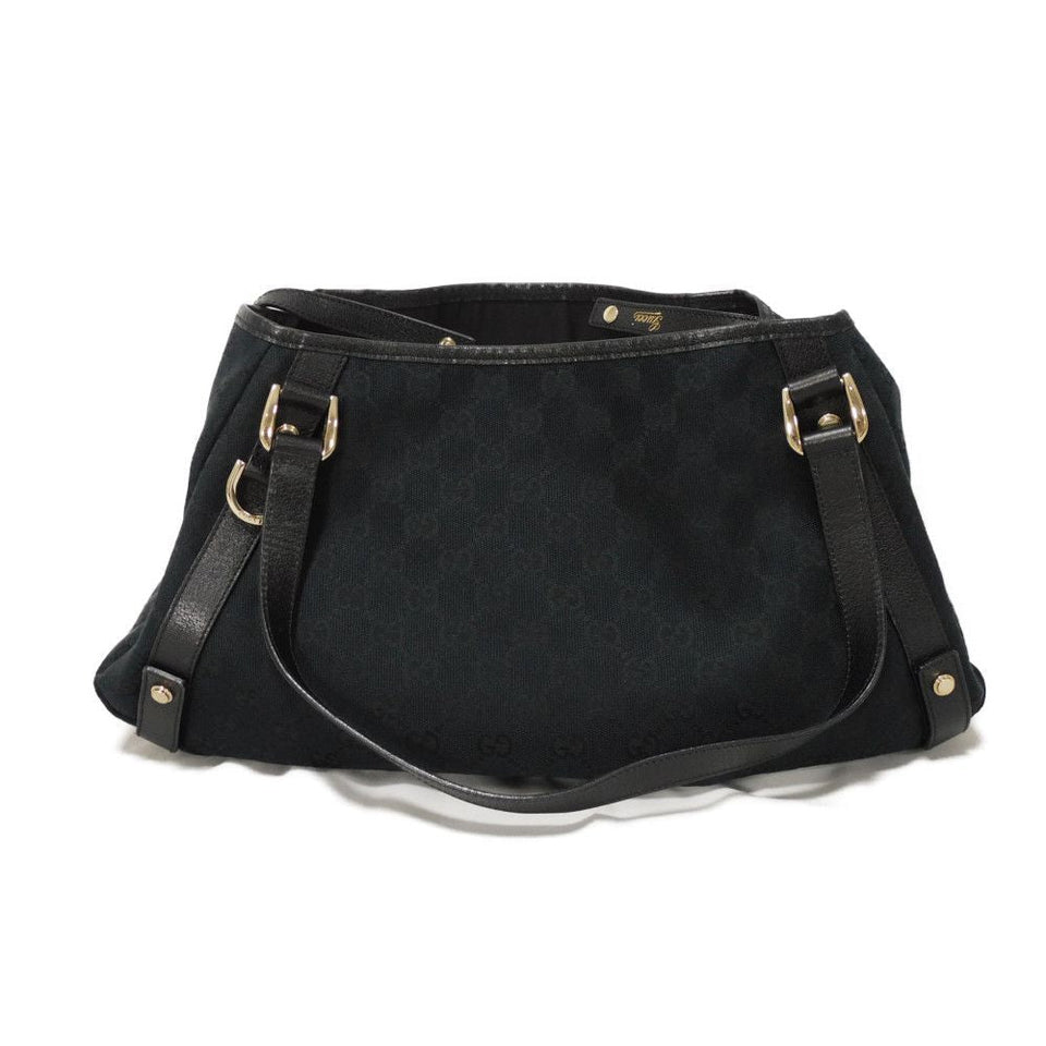 Gucci Tote Bag 130736 GG canvas x calf leather black GG canvas Abby Tote
