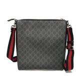 Gucci Shoulder Bag 474137 9F23N 8850 GG Supreme canvas (polyurethane processing) x Calfskin leather black Embroidery GG Supreme Messenger Bag