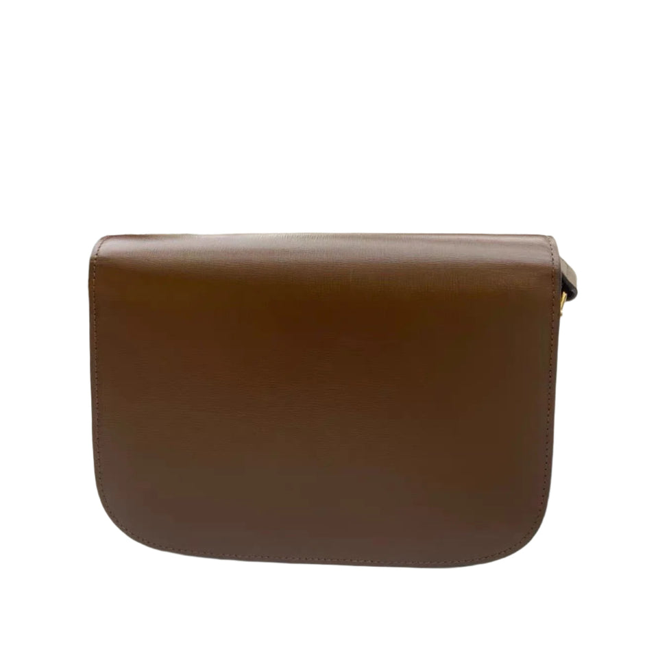 Gucci 1955 Horsebit Shoulder Bag Caramel Brown Small Leather