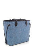 Louis Vuitton Blue EPI Neverfull Tote