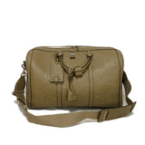 Gucci Boston Duffel bag 725282 AABY7 2801 Jumbo GG Leather Taupe Double G embossed Jumbo GG Medium Duffle Bag, Beige