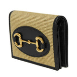 Gucci Bifold Wallet 621887 H58AG 2599 canvas beige Japan limited Horsebit 1955 Compact Wallet