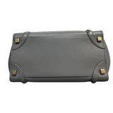 Luggage Micro Drummed Calfskin Grey GHW