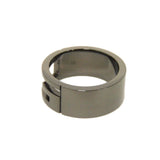 Gucci Ring 224028 J8400 8195 AG925 Gunmetal Blunted Cutout G
