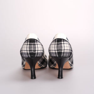 Dior Canvas Ribbon Tartan Print Embroidered J'ADior Pumps