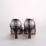 Dior Canvas Ribbon Tartan Print Embroidered J'ADior Pumps