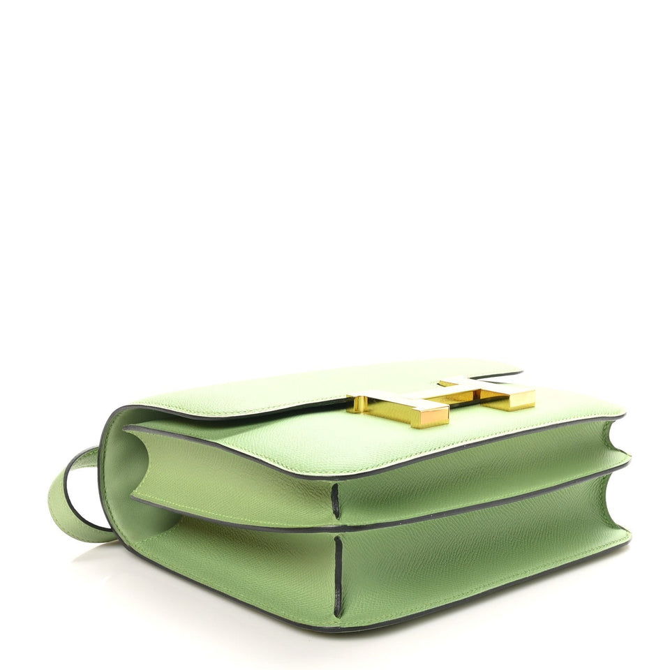 Hermes Epsom Constance 24 Vert Criquet
