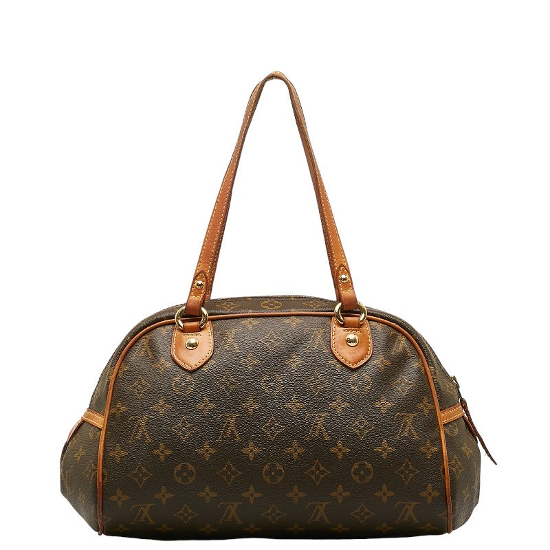 Louis Vuitton Monogram Handbag PVC/Leather Brown