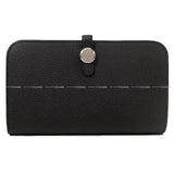 Hermes long wallet Dogon GM Noir (Black) Veau Togo Silver HW Stamp