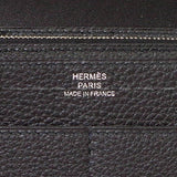 Hermes long wallet Dogon GM Noir (Black) Veau Togo Silver HW Stamp