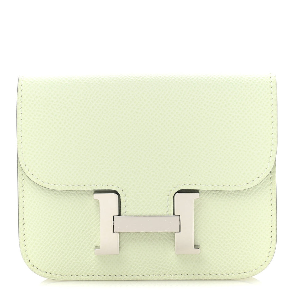 Hermes Epsom Constance Slim Wallet Vert Fizz