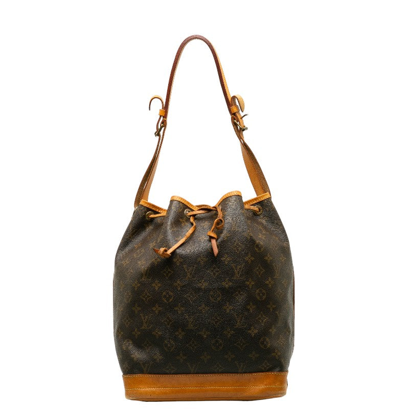 Louis Vuitton Monogram Noe Shoulder Bag Brown PVC Leather Lady Louis Vuitton