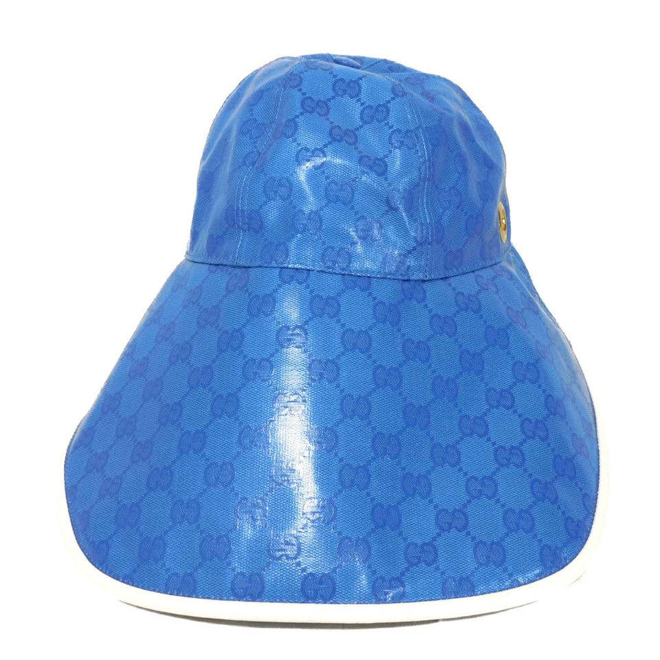 Gucci hat 724628 3HANY 4377 GG crystal canvas blue Adidas GG Crystal Bucket Hat