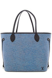Louis Vuitton Blue EPI Neverfull Tote