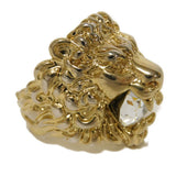 Gucci Ring 402763 J1D50 8062 Rhinestone clear Crystal Lion Head