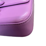 Shiny Calfskin Cuir Triomphe Chain Bag Purple GHW