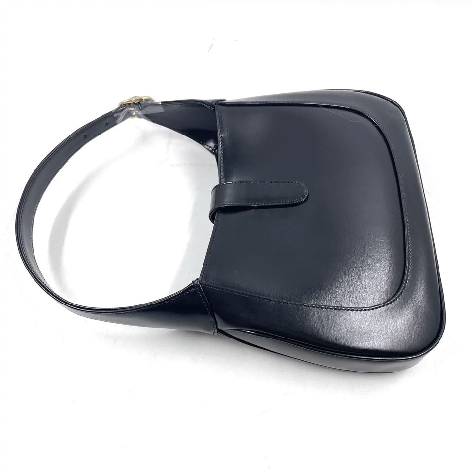 Gucci Jackie 1961 Black Leather Bag with Adjustable Strap Never Worn