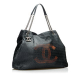 Chanel Black CC Perforated Leather Tote Bag – Bags Junction
