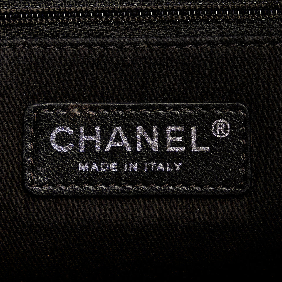 Chanel Black CC Perforated Leather Tote Bag – Bags Junction