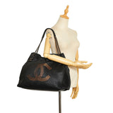 Chanel Black CC Perforated Leather Tote Bag – Bags Junction