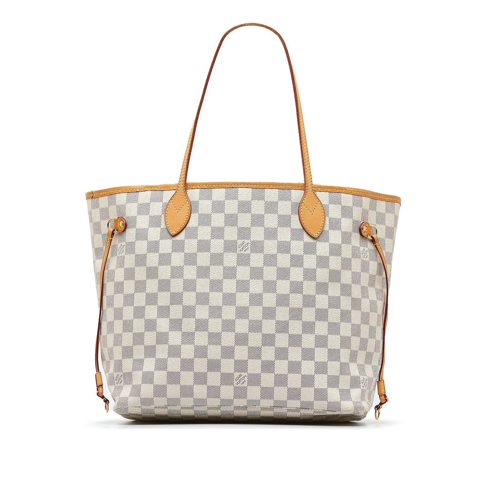 Louis Vuitton Neverfull MM Damier Azur Canvas Tote