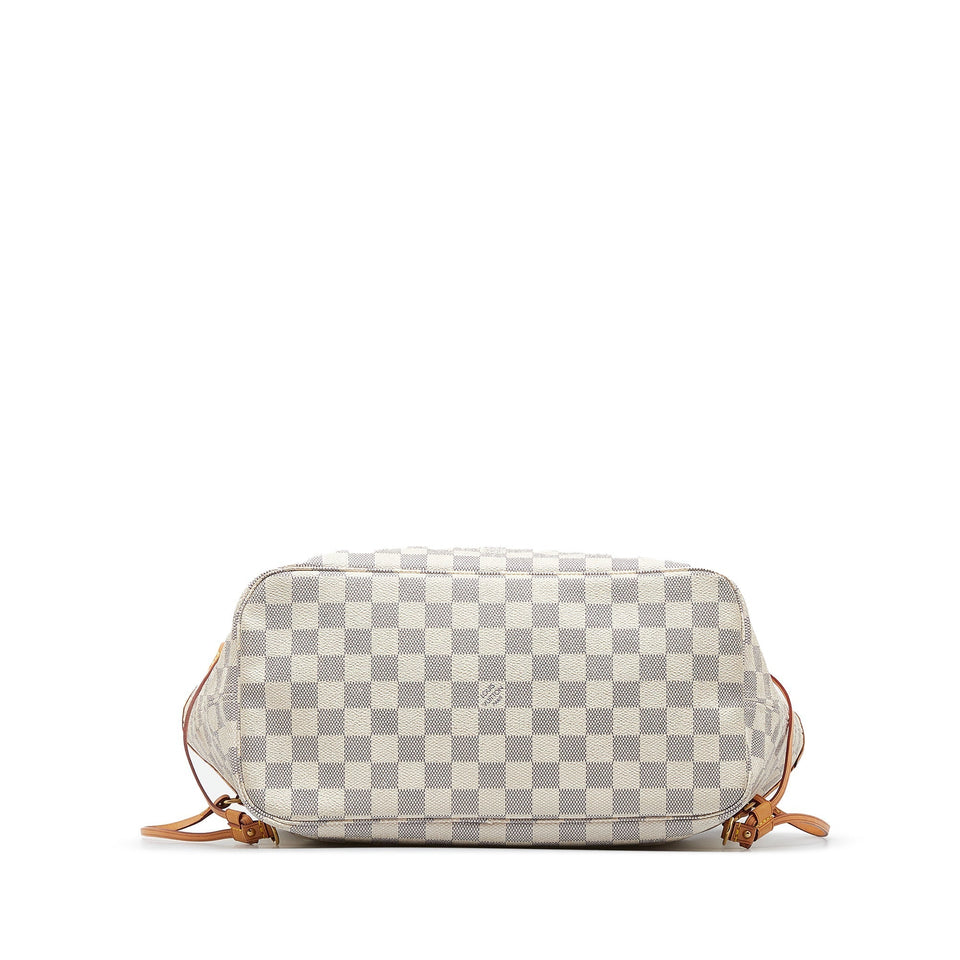 Louis Vuitton Neverfull MM Damier Azur Canvas Tote