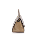 Trapeze Leather Satchel Brown