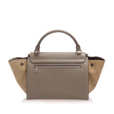 Trapeze Leather Satchel Brown