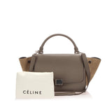 Trapeze Leather Satchel Brown