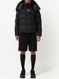 Luxury Burberry Detachable Sleeve Hoodie Padded Black