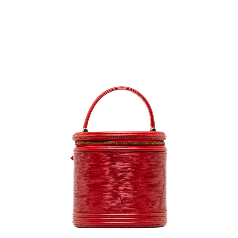 Louis Vuitton Epi Canyon Handbag Vanity Bag Castilian Red Leather Louis Vuitton