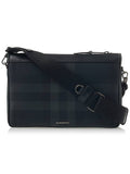 Luxury Burberry Rambler Check Cross Bag Charcoal