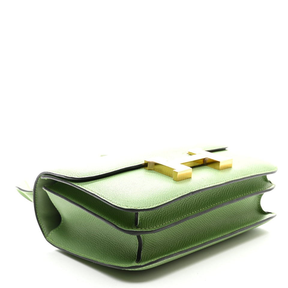 Hermes Epsom Constance 18 Vert Criquet