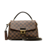 Louis Vuitton Louis Vuitton Damière Handbag PVC/Leather Brown