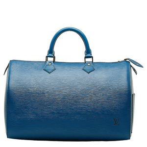 Louis Vuitton Louis Vuitton Epic Boston Bag Leather Tread Blue