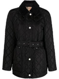 Luxury Burberry Diamond Quilted Nylon Jacket Black