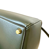16 Top Handle Medium Satinated Calfskin Green GHW