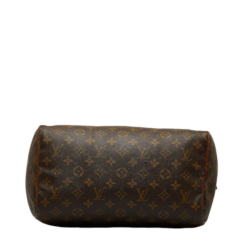 Louis Vuitton Monogram Handbag Brown PVC Leather Louis Vuitton