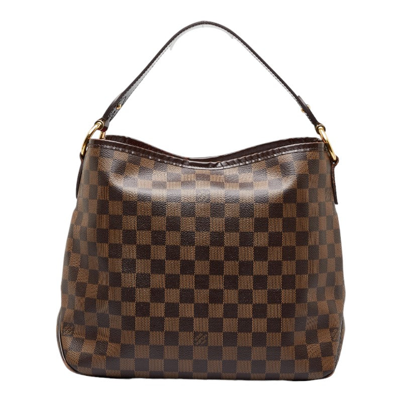 Louis Vuitton Damier Full-PM Shoulder Bag Brown PVC Leather Louis Vuitton