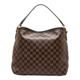 Louis Vuitton Damier Full-PM Shoulder Bag Brown PVC Leather Louis Vuitton