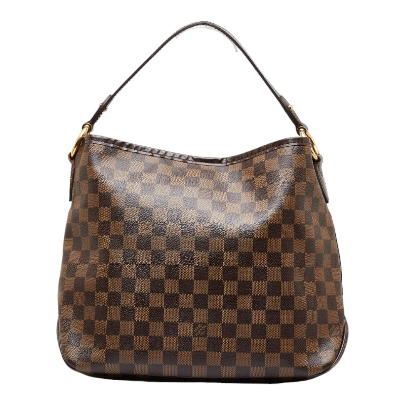 Louis Vuitton Damier Full-PM Shoulder Bag Brown PVC Leather Louis Vuitton