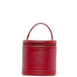 Louis Vuitton Epi Cannes Handbag Vanity Bag Castilian Red