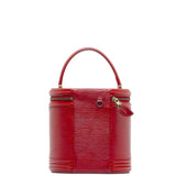 Louis Vuitton Epi Cannes Handbag Vanity Bag Castilian Red
