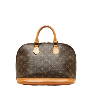 Louis Vuitton Monogram Alma PM Handbag Brown